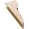 Ekena Millwork 6"W x 12"D x 36"H Thin Crestline Rough Cedar Woodgrain TimberThane Corbel, Primed Tan CORUR06X12X36CRERCPR - alternate 4